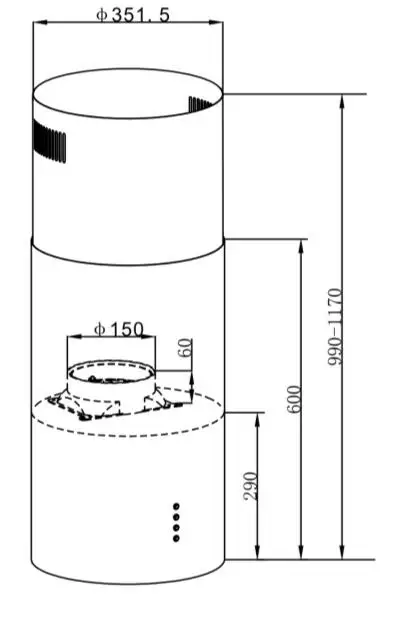 ВЫТЯЖКА MAUNFELD LEE LIGHT(ISLA) 35 ЧЕРНЫЙ(в 2-х коробках