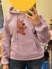 Hooded Sweatshirt Dog-Print Female Oversized Cute Winter Womens for Itself Harajuku