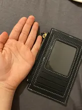 Tarjetero de PU con cremallera para hombre y mujer, tarjetero de Color puro con cremallera para tarjetas de identificación, Tarjeta De Nombre, regalo de vacaciones