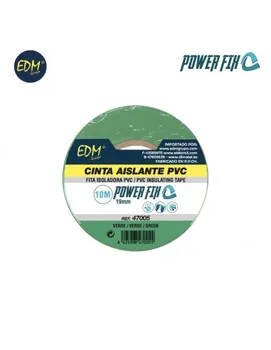 

Electrical tape 10m x 19mm green edm