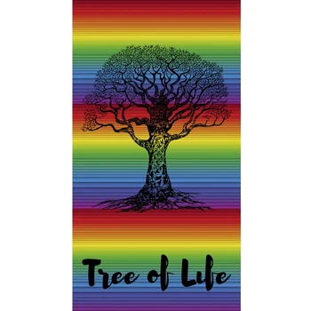 

Towel beach MOD. EGP488 TREE OF LIFE MULTICOLOR/summer/pool/BATH/animals