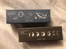 Sello Vintage de la fase de la Luna y el planeta, madera para sellos de goma álbum de recortes, papelería, sello estándar