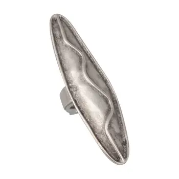 

Women's ring dimensionless Oval with waves (53277)