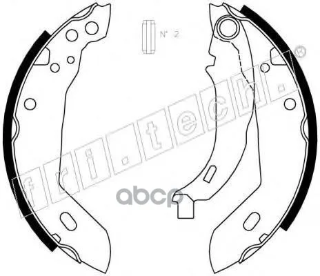 Колодки Барабанные Renault 11 -86 Safrane 91- Peugeot 205 |