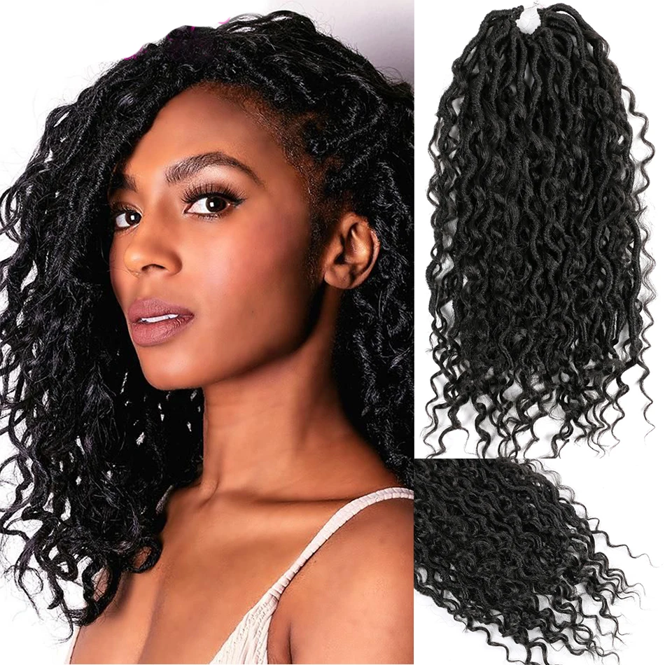 Aidaiya Goddess Crochet Locs Плетение Волос Искусственные река наращивание волос кудрявый