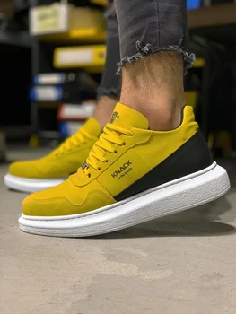 

Knack 040 Yellow Color , High Quality 100% Vegan Leather Men Casual Shoes. Shoe, Sneaker Shoe, Van Shoe, Air Shoe, Basket Shoe, Flip Shoe, Trainer Shoe, Chaussure, Laofer Shoe, Gel Shoe, Young Man Shoes, Chaussures