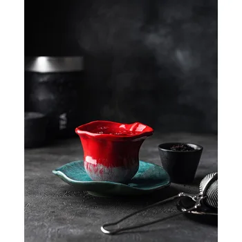 

Poppy flower handmade coffee turkish coffee tea cup