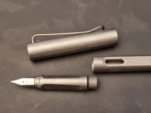 Pluma táctica TC4 de titanio de alta calidad, pluma fuente de tinta 2 en 1, autodefensa, Pluma de negocios EDC, herramienta de regalo