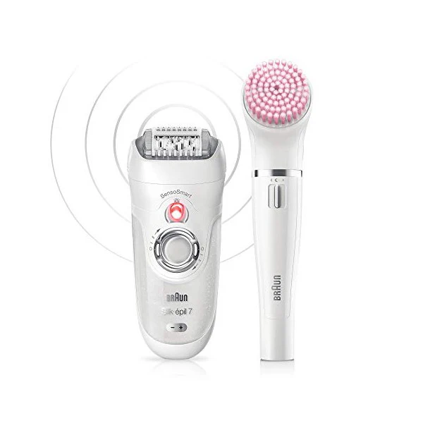 Электрическая машинка для удаления волос Braun 7775 BEAUTY SET перезаряжаемая белая |