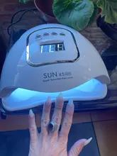 SUNX5 Max-Lámpara LED para secado de uñas, lámpara UV de hielo de 45/36/18 LED para secado de esmalte de Gel, temporizador, herramientas de manicura con Sensor automático, 90/72/36W