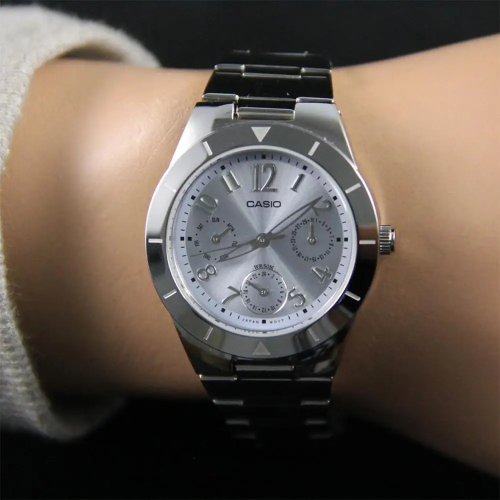 Наручные часы Casio LTP-2069D-2A женские кварцевые на браслете
