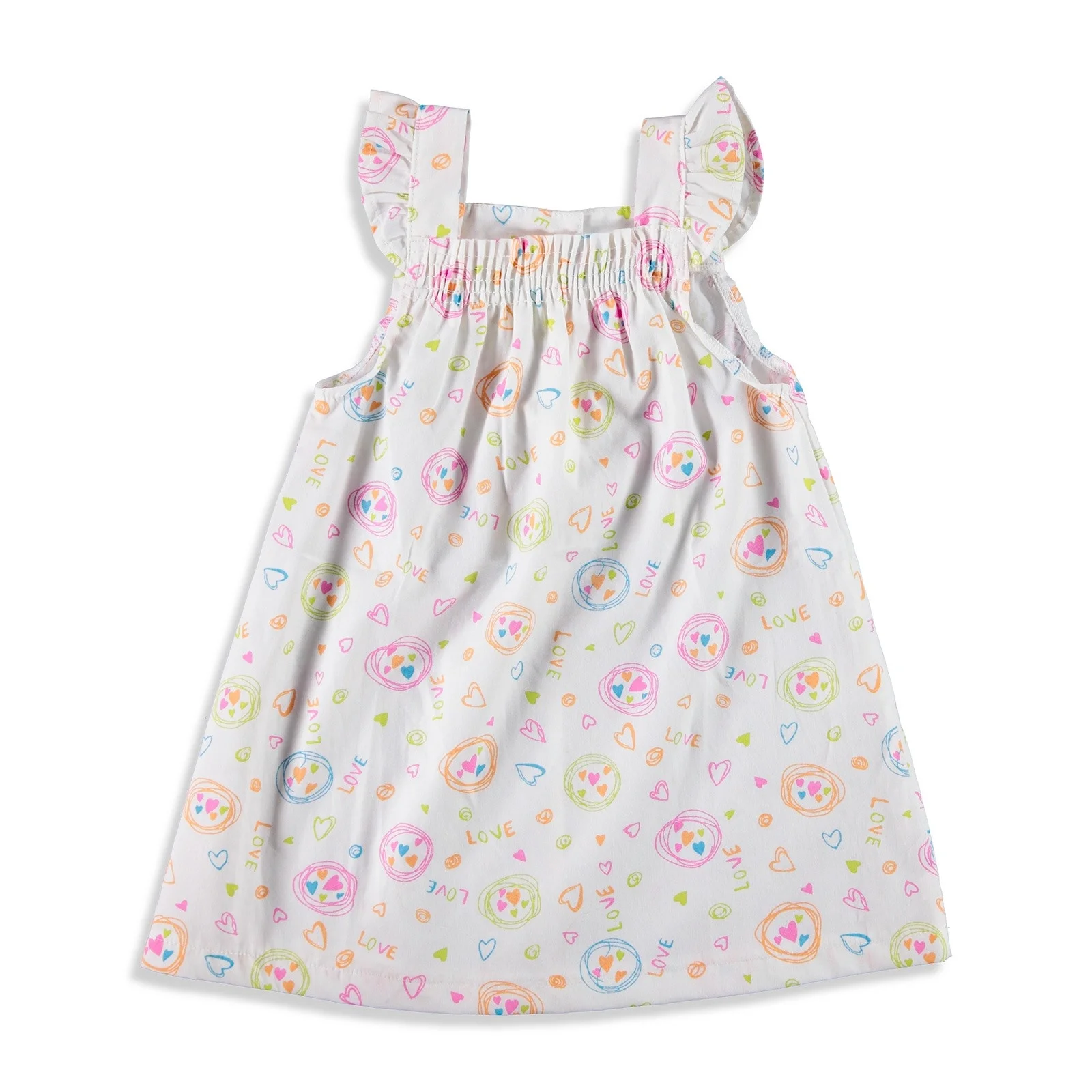 Ebebek HelloBaby/платье для маленьких девочек с оборками на плечах | Мать и ребенок