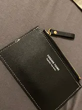 Tarjetero de PU con cremallera para hombre y mujer, tarjetero de Color puro con cremallera para tarjetas de identificación, Tarjeta De Nombre, regalo de vacaciones