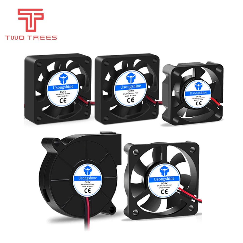 

3010 4010 4020 5010 5015 12V 24V Cooling Turbo Fan Brushless 3D Printer Parts 2Pin For Extruder DC Cooler Blower Fans 1PC