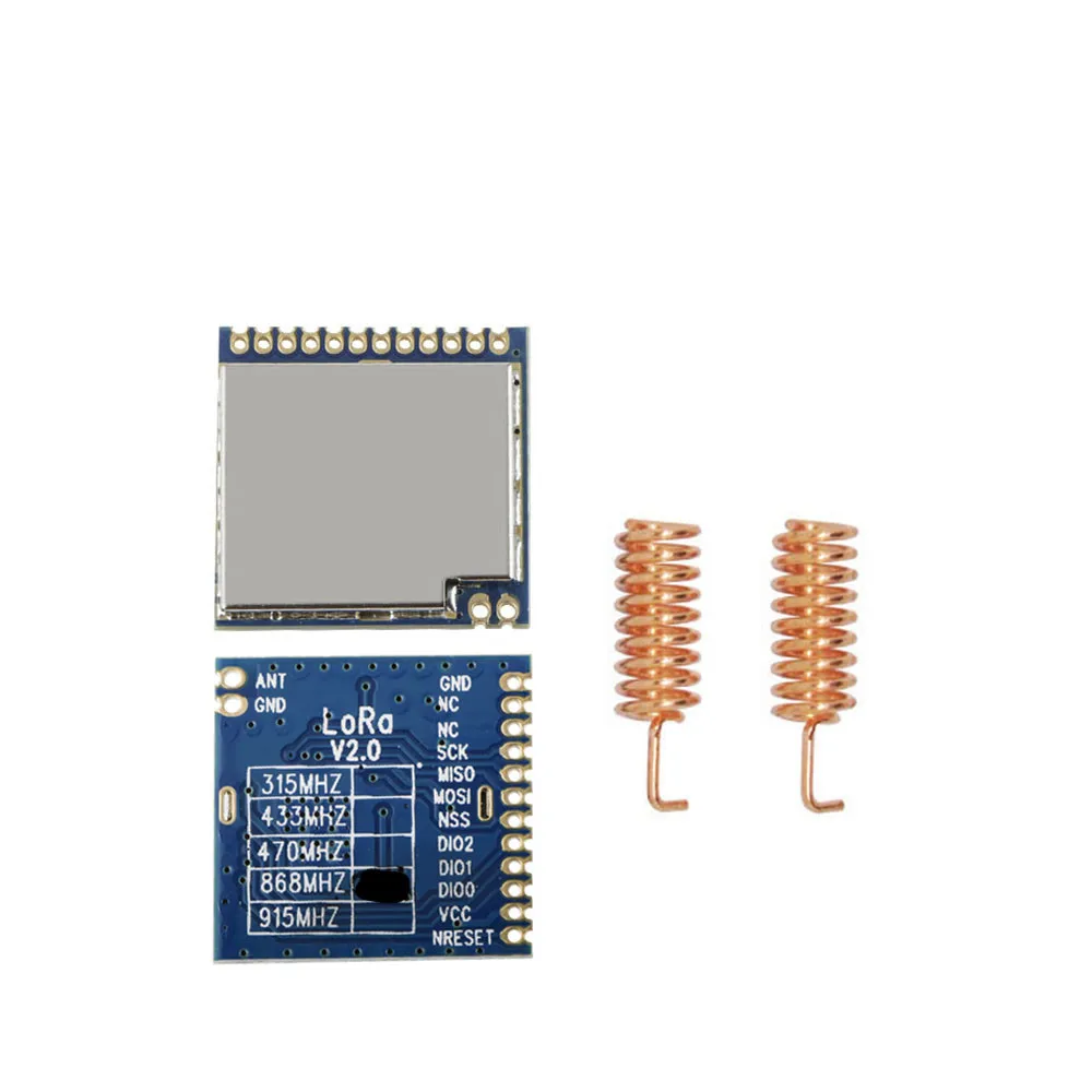 2PCSLoRa1276868SpringAntenna868MHz100mW20dBmsx1276SPI