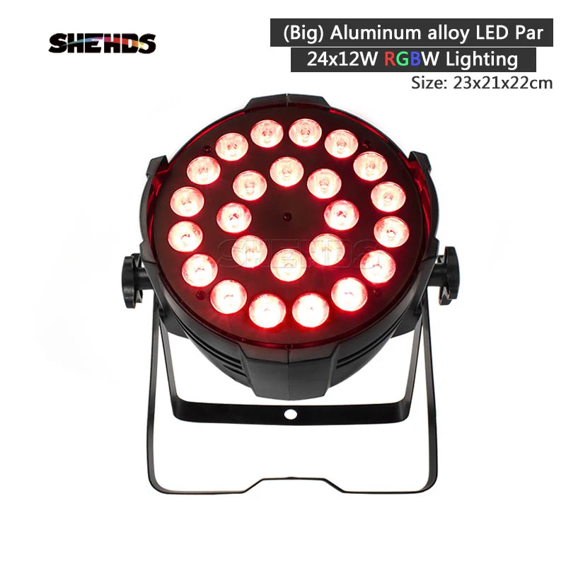 

SHEHDS Lighting Design Big Aluminum Alloy Par Light 24X12W RGBW Stage Lighting Best For Birthday Party/Family Gathering/Wedding