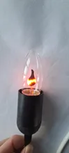 Candle-Light Bulb Ampoule Flame-Effect Edison E14 E27 Vintage Home AC220V 3W 