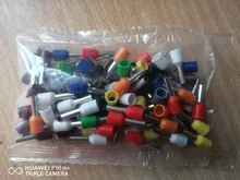 100PCS E2508 14 AWG 2.5mm2 Insulated Cord End Terminal Wire Ferrules