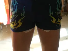 Tiger Flame-bañadores de talla grande para hombre, ropa de playa, pantalones cortos, traje de baño