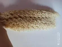 FASHION IDOL-mechones de pelo rizado Afro, extensiones de cabello sintético de Color rubio 613, Color natural, 6 uds., 20, 22 y 24 pulgadas