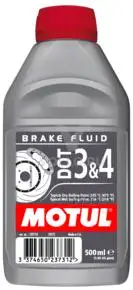 MOTUL 102718 Тормозная жидкость MOTUL DOT 3& 4 Brake Fluid /116; 5.1; J1703; 4925 /0,5L/, шт