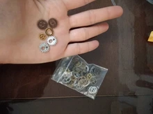 Pulcritude 60 uds 4 Color tamaño pequeño 8-15mm mezcla aleación mecánica Steampunk Cogs & Gears Diy accesorios nuevo Oct Drop ship