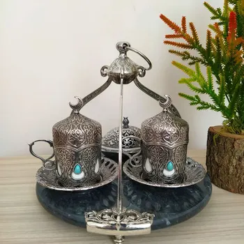 

2020 Collection Marble Tray Coffee Serving Set With Hanger