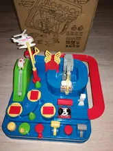 Juguetes educativos para niños, pista de aventura, juegos de mesa, Rail, coches mecánicos, estacionamientos, regalos de Navidad para niños