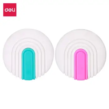 

DELI EH02901 Cute Eraser 2Pcs/Lot for Kids 2 colors Non Slip comfortable erasing Gift Creative Stationery Pencil Erasers