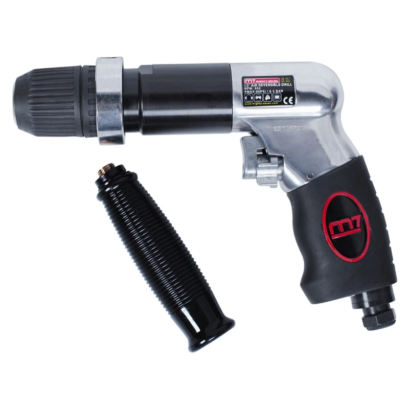 Pneumatic drill 13 mm, 800 rev / min., Reverse, fast-chuck MIGHTY SEVEN QE-341 pneumatic tool drilling countersinking and reami