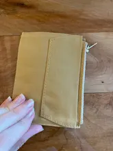 Olive Green Canvas Zipper pocket For Travelers Notebook Accessory Standard Regular size paper card holder storage bag