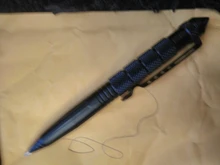 Pluma táctica militar de autodefensa, Kit de defensa de aleación de aluminio para exteriores, multiusos, herramienta de supervivencia con interruptor de vidrio de emergencia