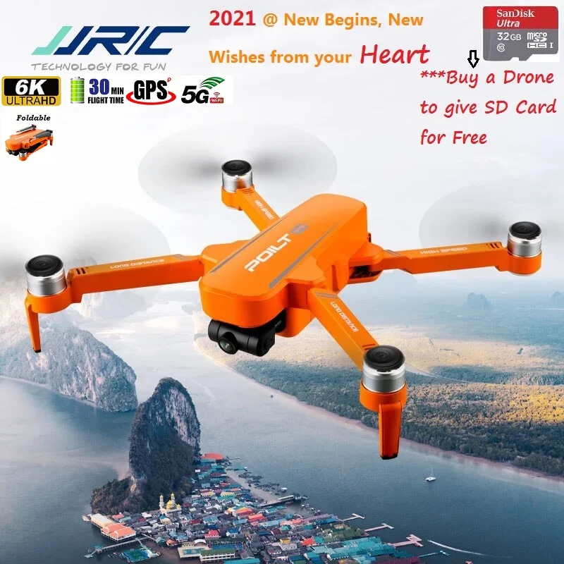 JJRC X17 Drone GPS 5G WiFi with 6K ESC HD Camera 2-Axis Gimbal Optical Flow Position Brushless Motor Foldable RC Pro Quadcopter