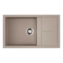 Мойка для кухни Omoikiri Sumi 86-SA Tetogranit(бежевый)(Устойчивая к царапинам, термостойкая,перелив, сливные желобки