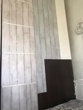 Stick Wallpaper Living-Room-Decoration Self-Adhesive White Decorative-Stick Removable-Wood-Peel