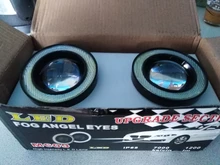 LED DRL Driving-Lights Fog-Lamp Angel-Eyes Pink Universal Yellow Blue 64mm 12V White