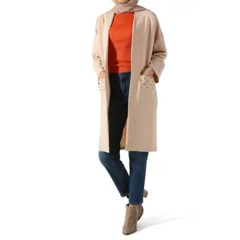 

PEARL DETAIL COMBED COTTON CARDIGAN