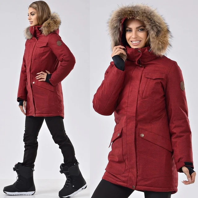 Parka, Invierno. Serie azimuth, mujer, Burdeos, poliéster/membrana. Estilo elegante _ AliExpress Mobile