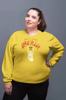 

Angemiel Wear Metal Music Spirit Yellow Women Sweatshirts