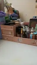 Organizador de escritorio para cosméticos, caja de almacenamiento con gran capacidad para maquillajes, esmaltes de uñas y joyería