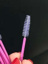 Cepillo cosmético para pestañas 50 uds, varitas de rímel de cristal, aplicador de pestañas con diamantes, brochas de maquillaje desechables
