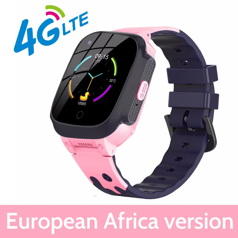 European Africa 4G Детские умные часы, gps детские часы, HD видео чат, вызов с AI платежом, WiFi, gps позиционирование, умные часы для малышей, детей, студентов - Цвет: European Africa