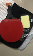 Lemuria Legend-raqueta de tenis de mesa Carbo, con mango FL o CS, hoja de Ping Pong con granos de goma