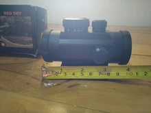 Mira telescópica para Rifle de caza táctica, visor óptico de 11mm y 20mm, punto rojo 1X40RD