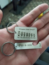 Llavero con grabado de amor para padres e hijos, regalo familiar para padres y niños