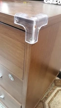 5 unids/set seguridad del bebé en forma de L Protector transparente cubierta de esquina de la mesa los guardias de protección de los niños muebles protecciones de borde de esquina