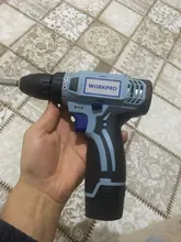 WORKPRO-Destornillador eléctrico inalámbrico 12V, mini controlador de potencia inalámbrico, batería de iones de litio CC de 3/8 pulgadas, 2 velocidades