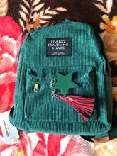 Mini mochila de pana para mujer, bolso de lona ecológico Simple, bolsas de viaje pequeñas e informales, mochila para chicas adolescentes