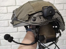 COMTAC TAC-SKY-Casco III de soporte de seguimiento rápido, orejeras de silicona, reducción de ruido, pastilla