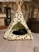 Cat Bed House Teepee Cushion Pet-Tent Puppy Available Outdoor Portable For Dog with Thick
